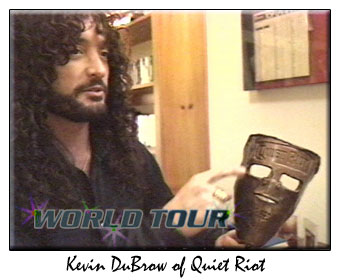 Kevin DuBrow of Quiet Riot @ home with mask.